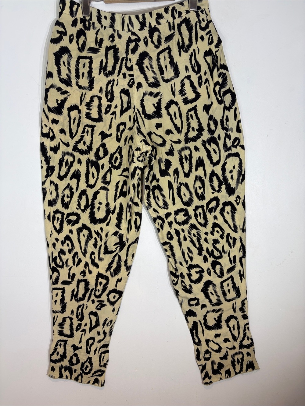 Chloé Leopard Print Pleated Cotton Pants Tapered Ankle Trouser FR42 US10-12 - Picture 5 of 13